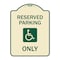 Signmission W/ NY Compliance Reserved Parking W/ Access Icon Heavy-Gauge Aluminum Sign, 24" x 18", TG-1824-22698 A-DES-TG-1824-22698 - alternate 1